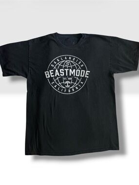 Oaklandish Beast Mode California Globe Graphic T-Shirt Black